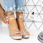 Sandalen auf der 2HXS25 -Plattform Silber Mei