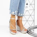 Sandalen auf der 2HXS25 -Plattform Silber Mei