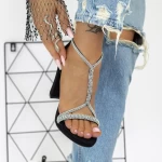 Sandalen mit dicken Absätzen 2xkk53 schwarz | Mei