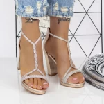Sandalen mit dicken Absätzen 2xkk53 Champagner | Mei