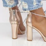 Sandalen mit dicken Absätzen 2xkk53 Champagner | Mei