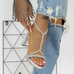 Sandalen mit dicken Absätzen 2xkk53 Silber Mei