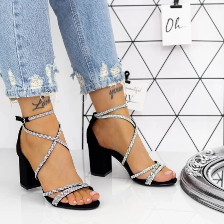 Sandalen mit dicken Absätzen 2xkk55 schwarz | Mei