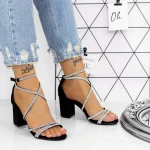 Sandalen mit dicken Absätzen 2xkk55 schwarz | Mei
