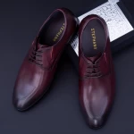 Herrenschuhe 003-833 Kirsche Stephano