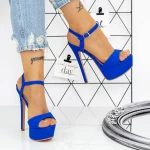 Sandalen mit dünner Ferse und Plattform 2xkk103 Blue | Mei