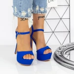 Sandalen mit dünner Ferse und Plattform 2xkk103 Blue | Mei