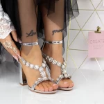 Sandalen mit dicken Absätzen 2xkk110 Silber Mei