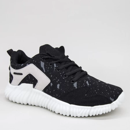 Herren Sportschuhe 0557 Schwarzgrau Mei