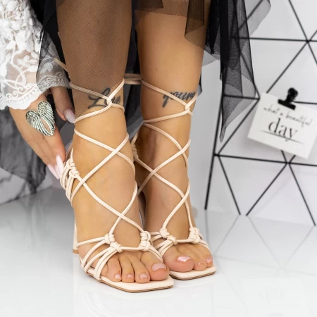 Sandalen mit dünnem Absatz 2xkk71 Beige | Mei