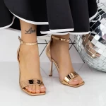 Sandalen mit einem dünnen Absatz 2xkk72 Champagner | Mei