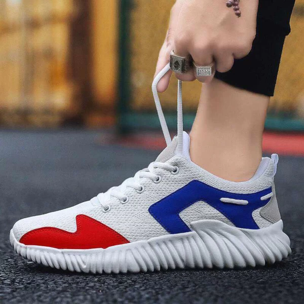 Herren Sportschuhe 0557 Weißblau Mei