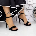 Sandalen mit einer dünnen Ferse 2xkk90 schwarz | Mei