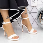 Sandalen mit einer dünnen Absatz 2xkk90 Weiß | Mei