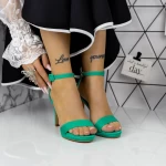 Sandalen mit einer dünnen Absatz 2xkk90 Grün | Mei