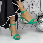Sandalen mit einer dünnen Absatz 2xkk90 Grün | Mei