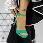 Sandalen mit einer dünnen Absatz 2xkk90 Grün | Mei