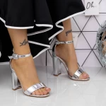 Sandalen mit dicken Absätzen 2xkk91 Silber Mei