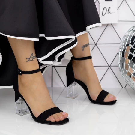 Sandalen mit dicken Absätzen 2xkk113 schwarz | Mei