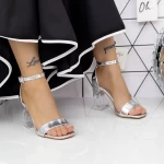 Sandalen mit dicken Absätzen 2xkk113 Silber Mei