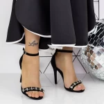Sandalen mit einer dünnen Absatz 2xkk119 Black | Mei