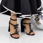 Sandalen mit dicken Absätzen 2xkk221 schwarz | Mei
