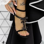 Sandalen mit dicken Absätzen 2xkk221 schwarz | Mei