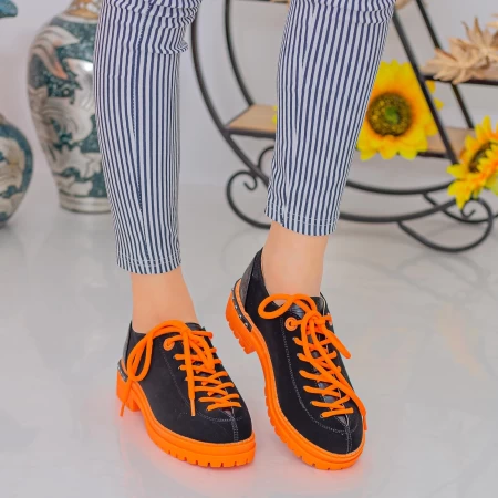 Frauenschuhe jeden Tag MX155 Black-Orange | Mei