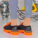 Frauenschuhe jeden Tag MX155 Black-Orange | Mei