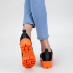 Frauenschuhe jeden Tag ZP1975 Black-Orange | Mei