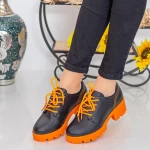 Frauenschuhe jeden Tag ZP1973 Czarny-Orange | Mei