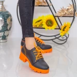 Frauenschuhe jeden Tag ZP1973 Czarny-Orange | Mei