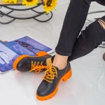 Frauenschuhe jeden Tag ZP1973 Czarny-Orange | Mei
