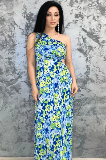 Frauenkleid 51760 Blue-Green | Kikiriki
