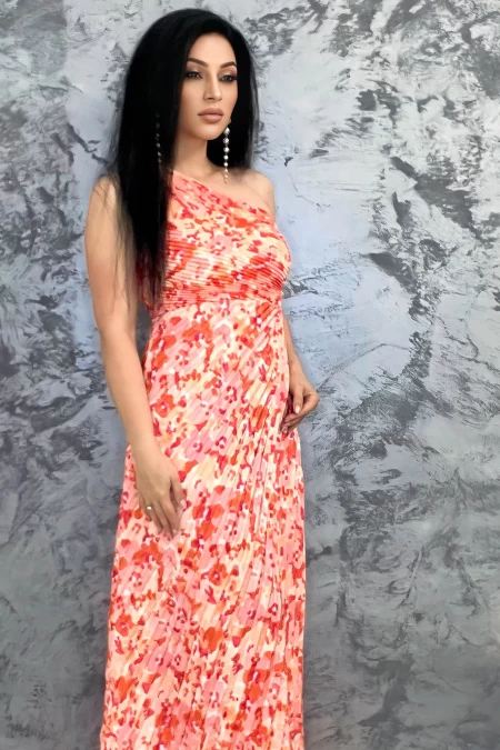 Frauenkleid 51760 Orange Kikiriki