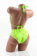 Frauenbadeanzug, 3 Stücke F85 Grüne Neon | Meina