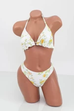Frauenbadeanzug, 3 Teile F85 Weiß Meina
