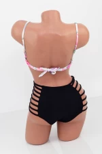 Badeanzug der Frauen, 2 Teile F28 Weiß und Schwarz Meina
