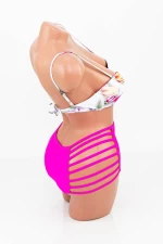 Frauenbadeanzug, 2 Teile F28 White-Fuksia Meina