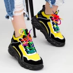 Sportschuhe auf der SZ238-Plattform schwarz-gelb Mei