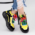 Sportschuhe auf der SZ238-Plattform schwarz-gelb Mei