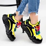 Sportschuhe auf der SZ238-Plattform schwarz-gelb Mei