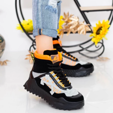 Sportschuhe auf der SZ239-Plattform Black-Orange Mei