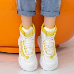 Sportschuhe auf der SZ239 White-Yellow-Plattform Mei