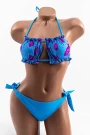 Frauenbadeanzug, 2 Stück F62 Blau Meina