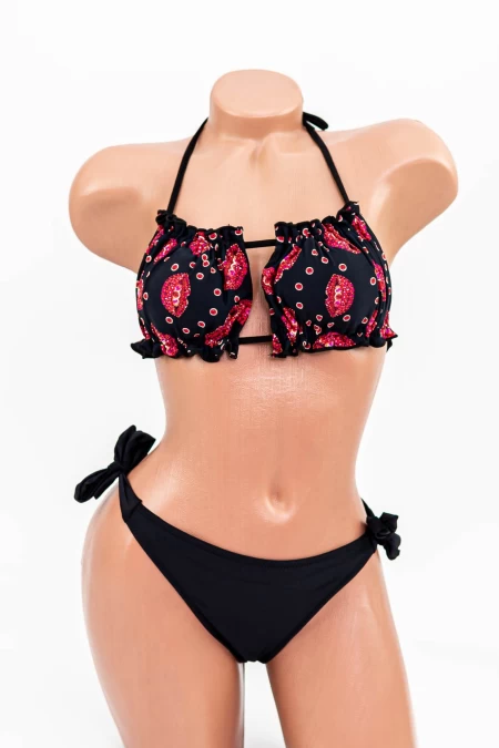 Badeanzug der Frauen, 2 Stücke F62 Schwarz | Meina
