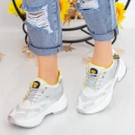 Sportschuhe auf der SZ231 White-Yellow-Plattform Mei