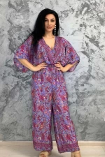 Overalls für Frauen SW5283-2 Blau-Violett Kikiriki