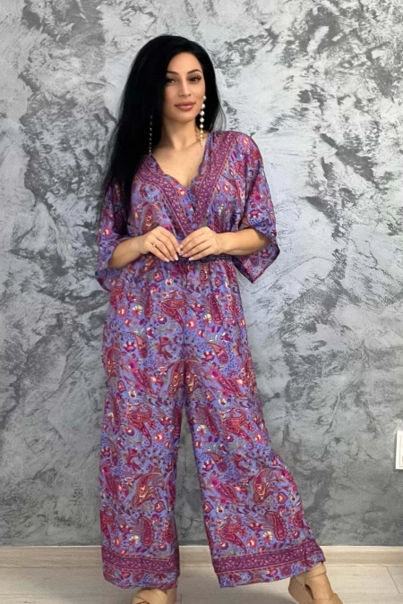 Overalls für Frauen SW5283-2 Blau-Violett Kikiriki