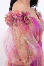 Frauenkleid R2067 Fuksja | Kikiriki